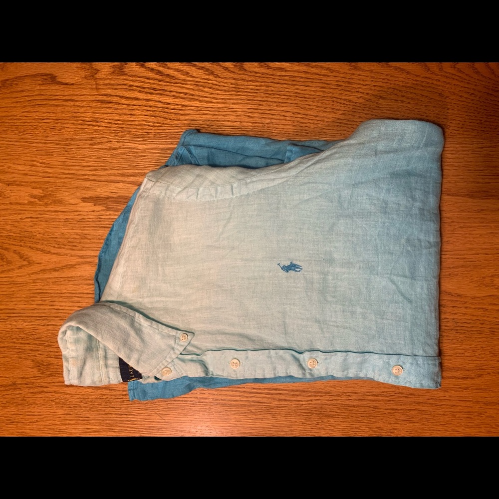 Linen polo by Ralph Lauren button down